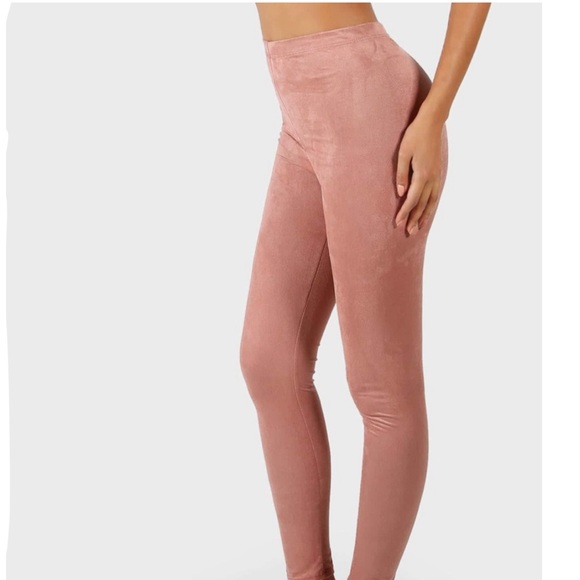 High Waisted Suede Leggings - Picture 5 of 11